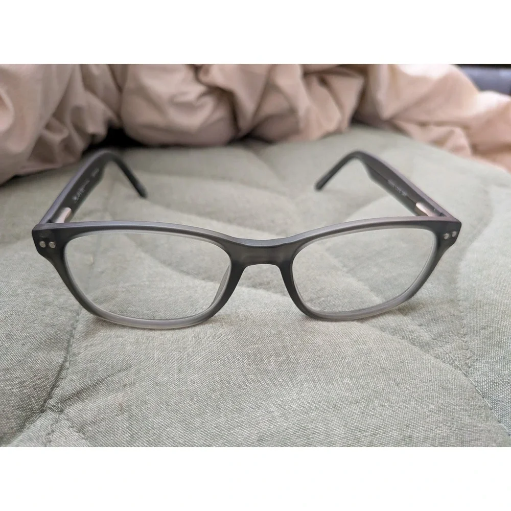 Lantis Optical Eyeglasses Frames Grey Rectangular DG0823 L7015 52-18-140 GRY